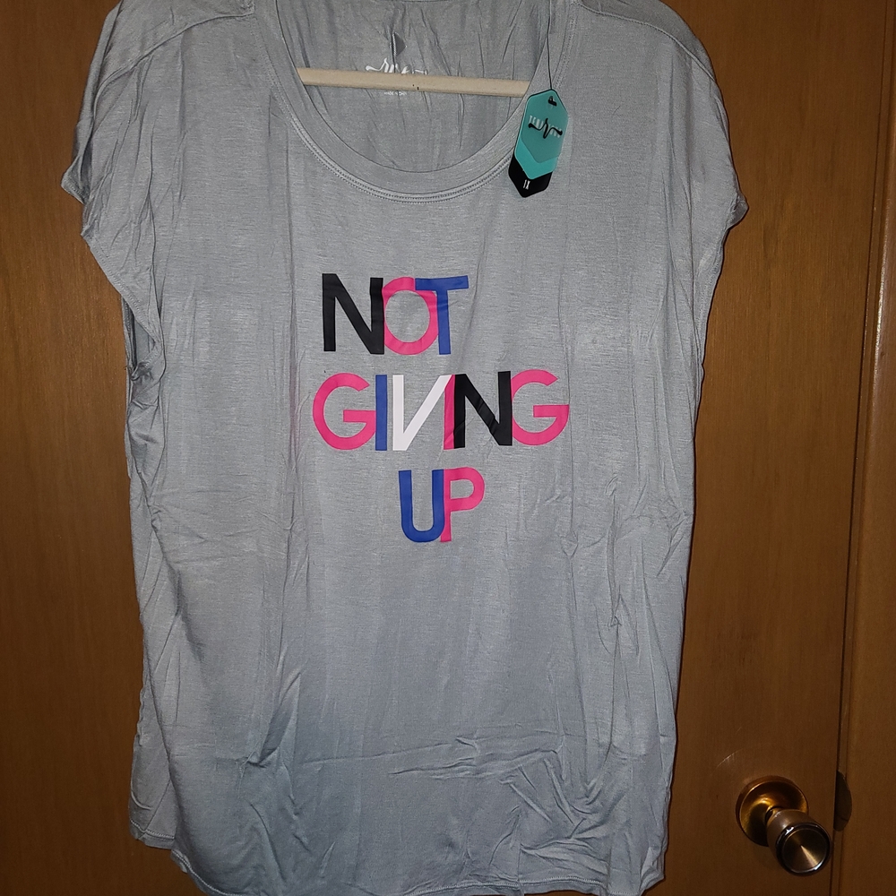 LuLaRoe Gray Motivational Graphic Tee